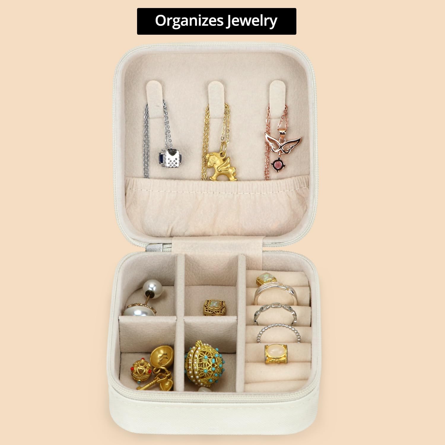 Travel Jewelry Case - 6 Pack Small Jewelry Travel Organizer Box, Compact Bridesmaid Gift - Mini Storage Case - Image 5