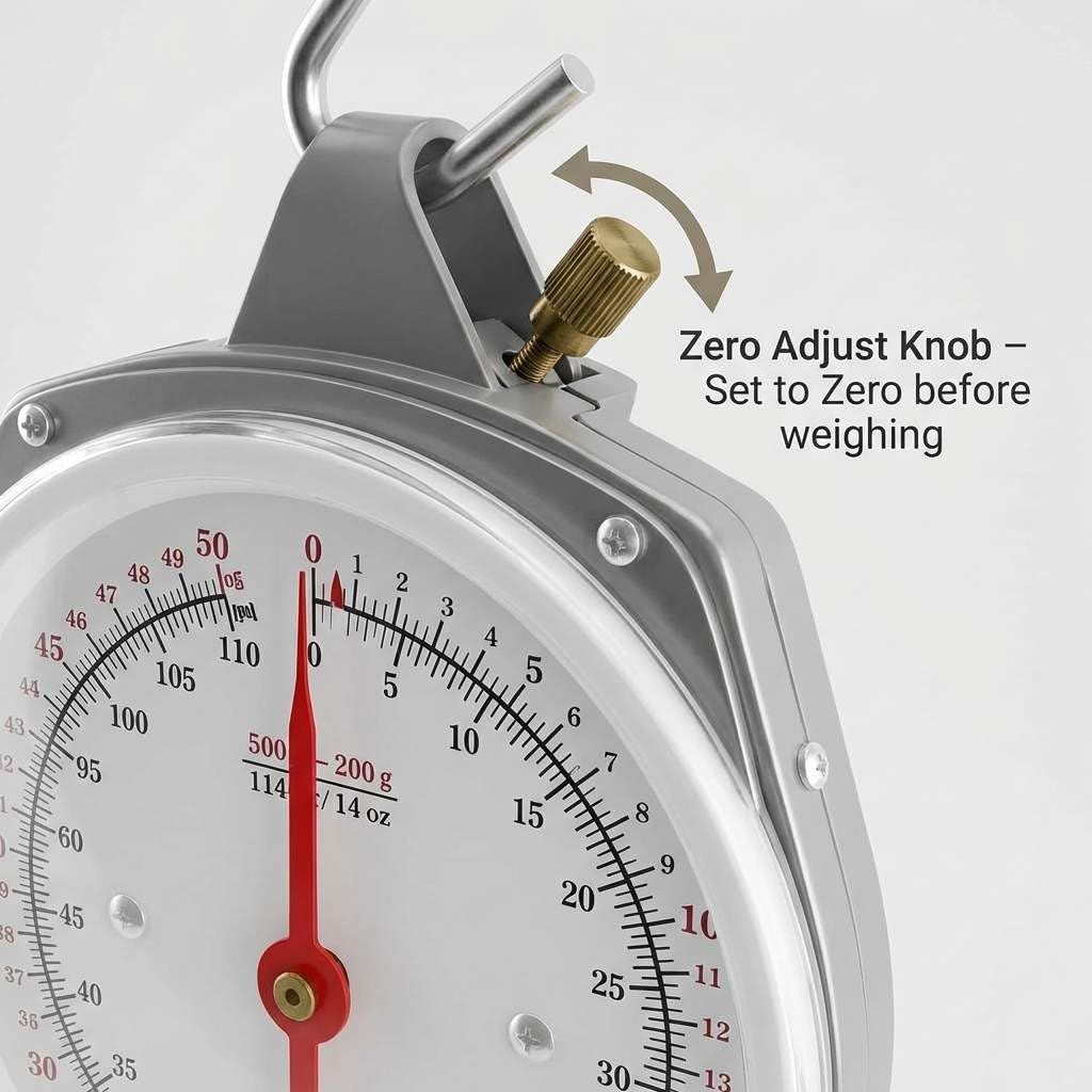 Precision Hanging Scale, 110lbs / 50kg Capacity, Dual Unit, Heavy Duty - Image 4