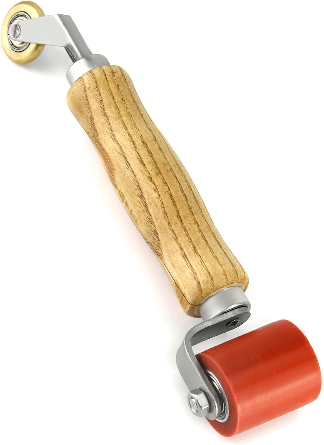 Seam Roller, 40mm Silicone Seam Roller with 6mm Brass Detail Penny Roller, Smoothing Seam Roller Tool for PVC/TPO/EPDM Single Ply Roofing Tape - Image 7