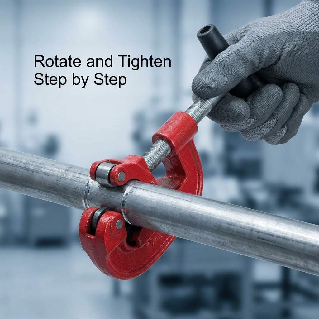 Heavy Duty Pipe Cutter, 1/8-inch to 2-inch Steel Pipe Cutter - Image 3