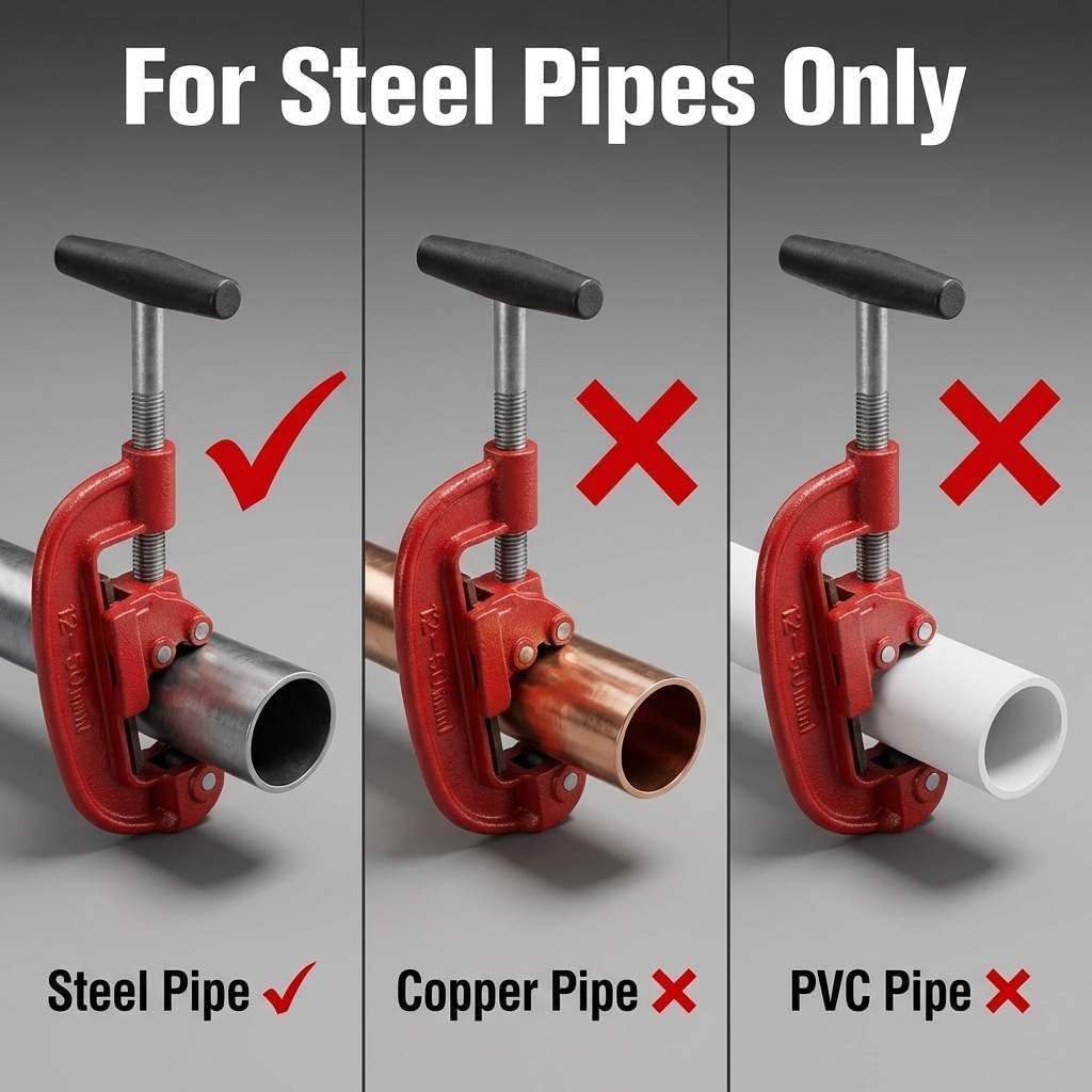 Heavy Duty Pipe Cutter, 1/8-inch to 2-inch Steel Pipe Cutter - Image 4