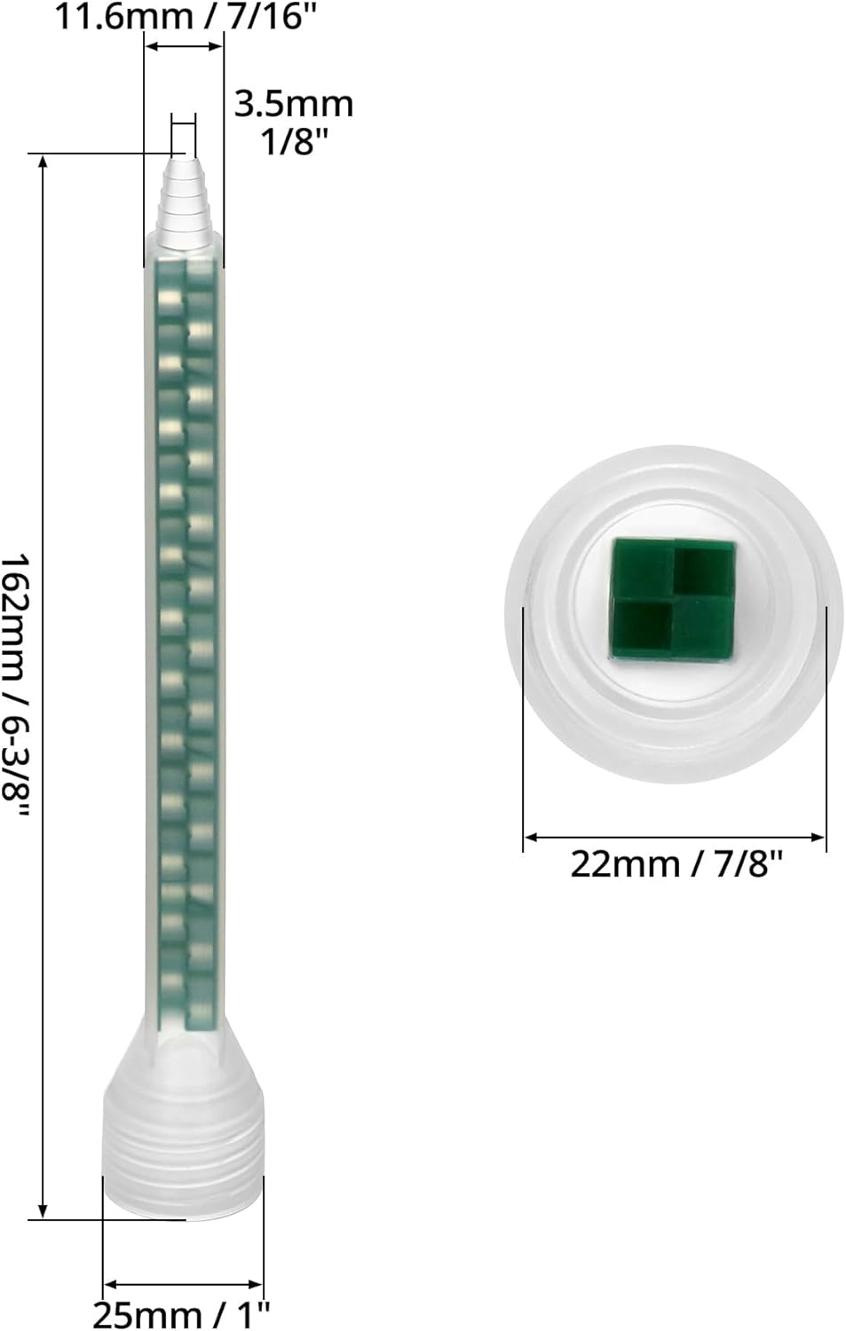 Epoxy Mixing Nozzle, Static Mixing Nozzle Tip for Adhesive Cartridges, Pack of 20 - Image 6