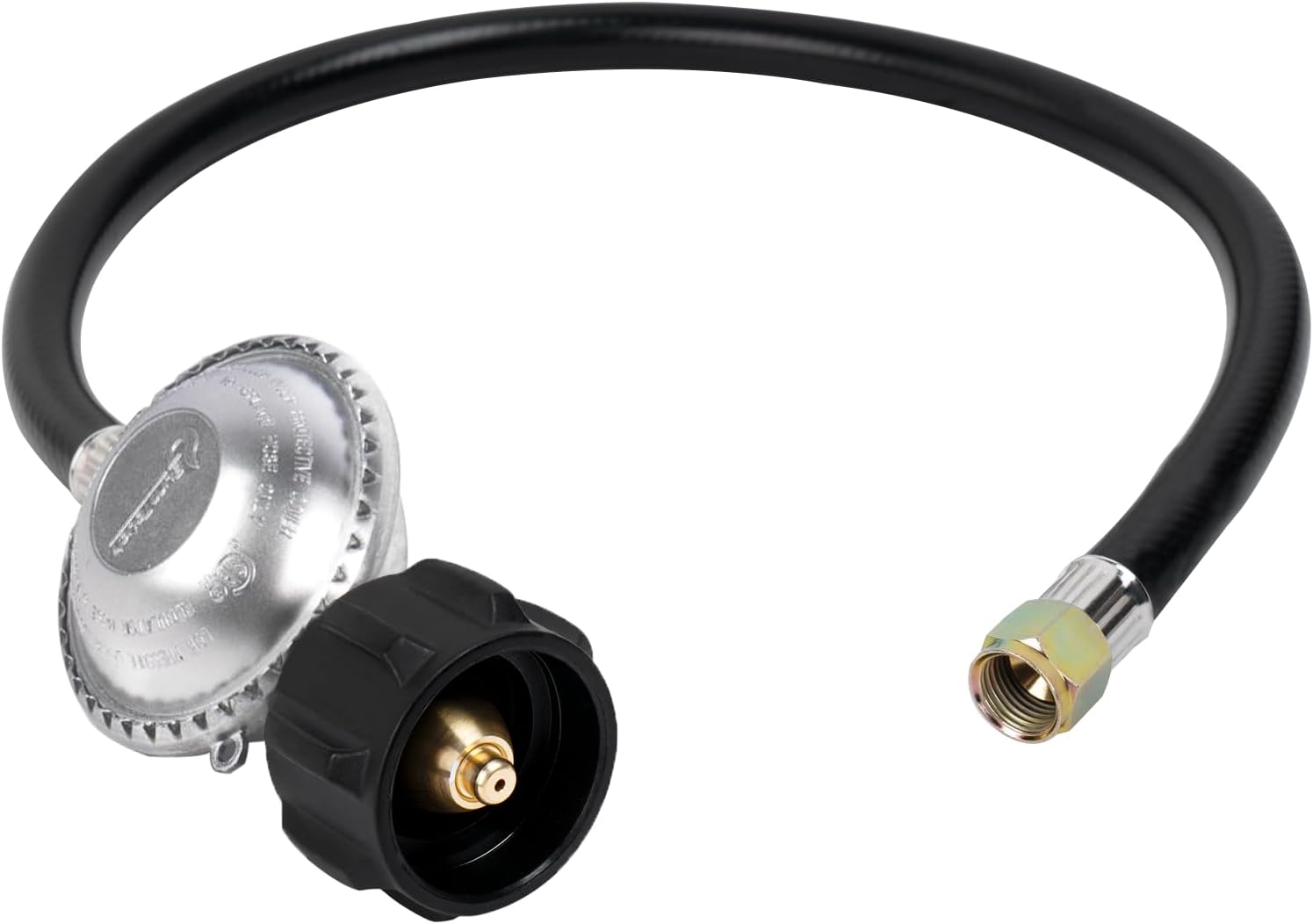 2 Feet Propane Regulator and Hose, Replacement Grill Part for Weber Spirit/Genesis, Blackstone 28