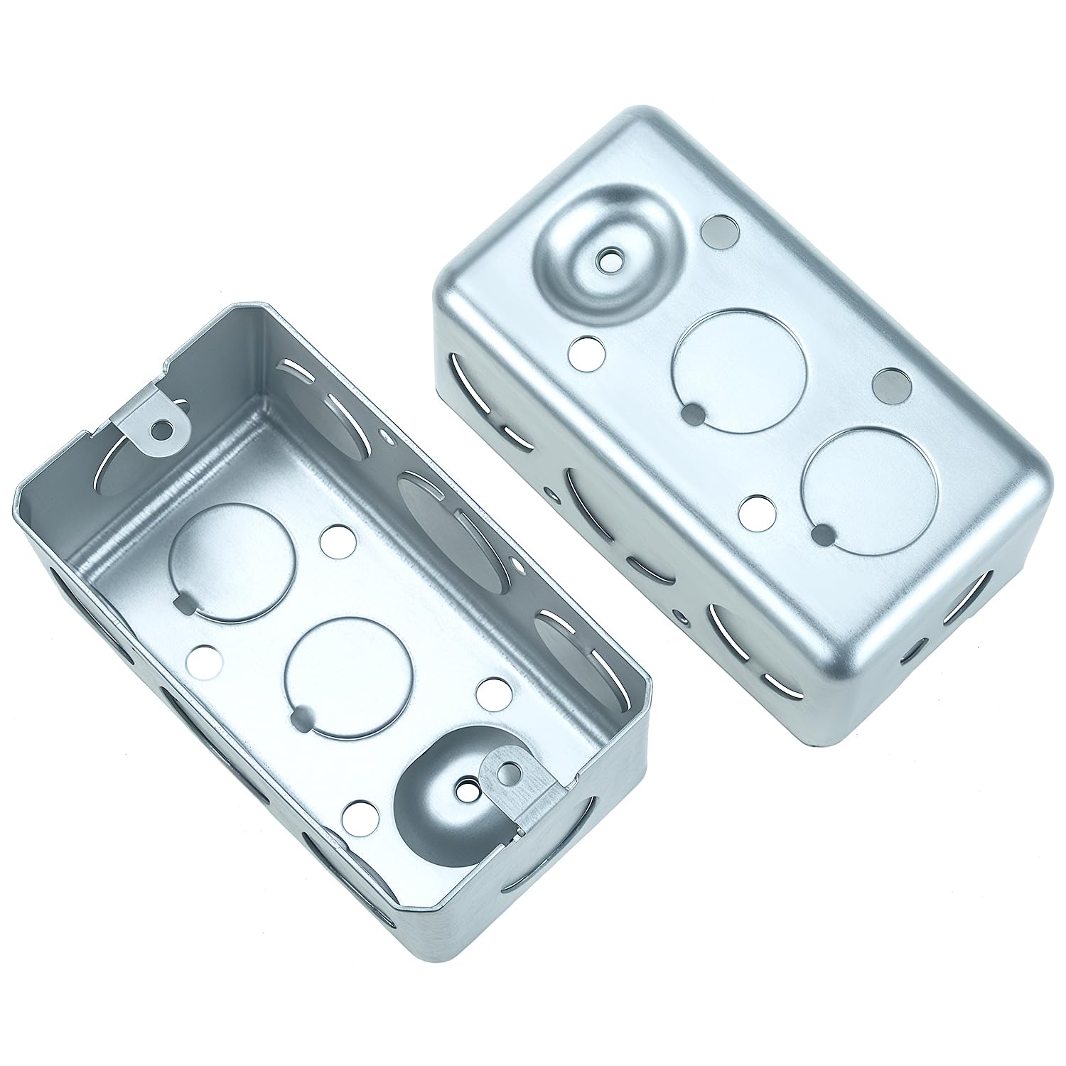 Electrical Box 12-Pack, 4x2 Inch Outlet Box,13 Cubic Inches, Ten 1/2 Inch Knockouts Electrical Box,1-7/8