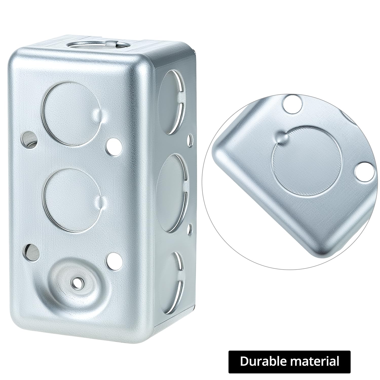 Electrical Box 12-Pack, 4x2 Inch Outlet Box,13 Cubic Inches, Ten 1/2 Inch Knockouts Electrical Box,1-7/8
