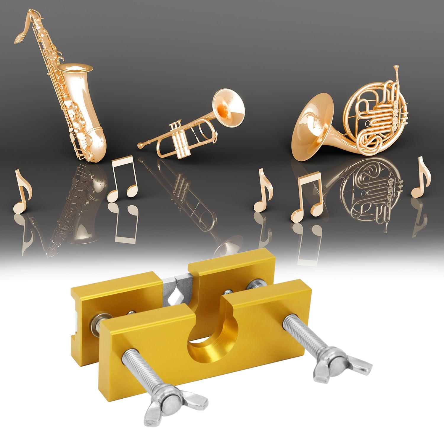 Trumpet Mouthpiece Remover Puller Tool for Brass-Wind Instrument, Gold - Image 2