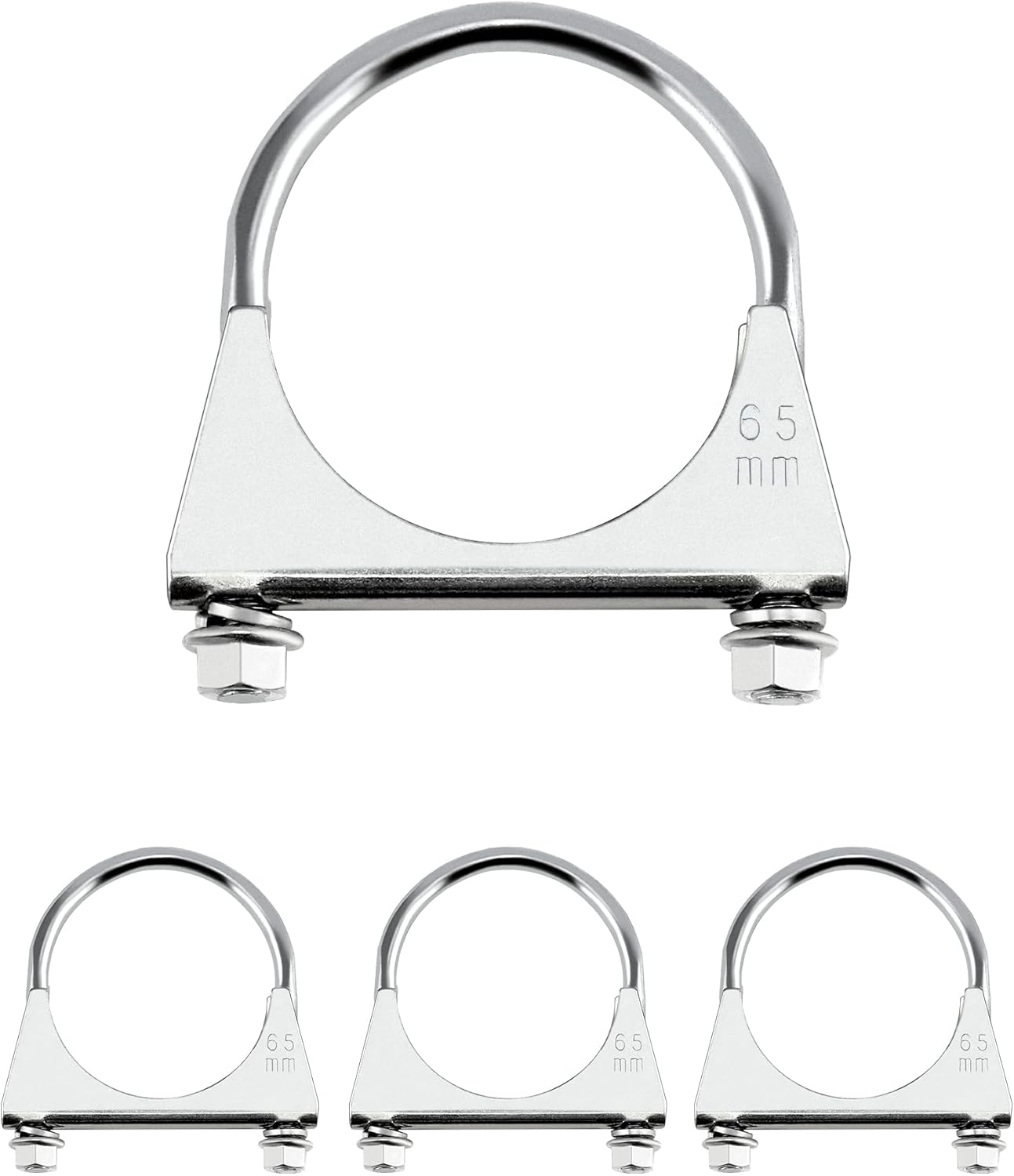 Zinc-Plated Carbon Steel U-Bolt Clamp 2.5