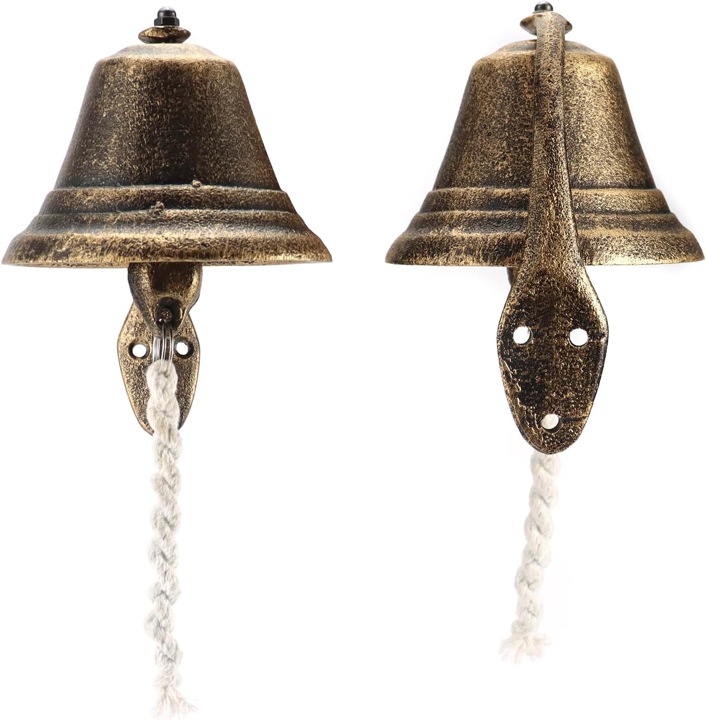 Cast Iron Vintage Hanging Bell – Loud Rustic Wall Bell for Farmhouse, Porch & Garden Entry - Image 8