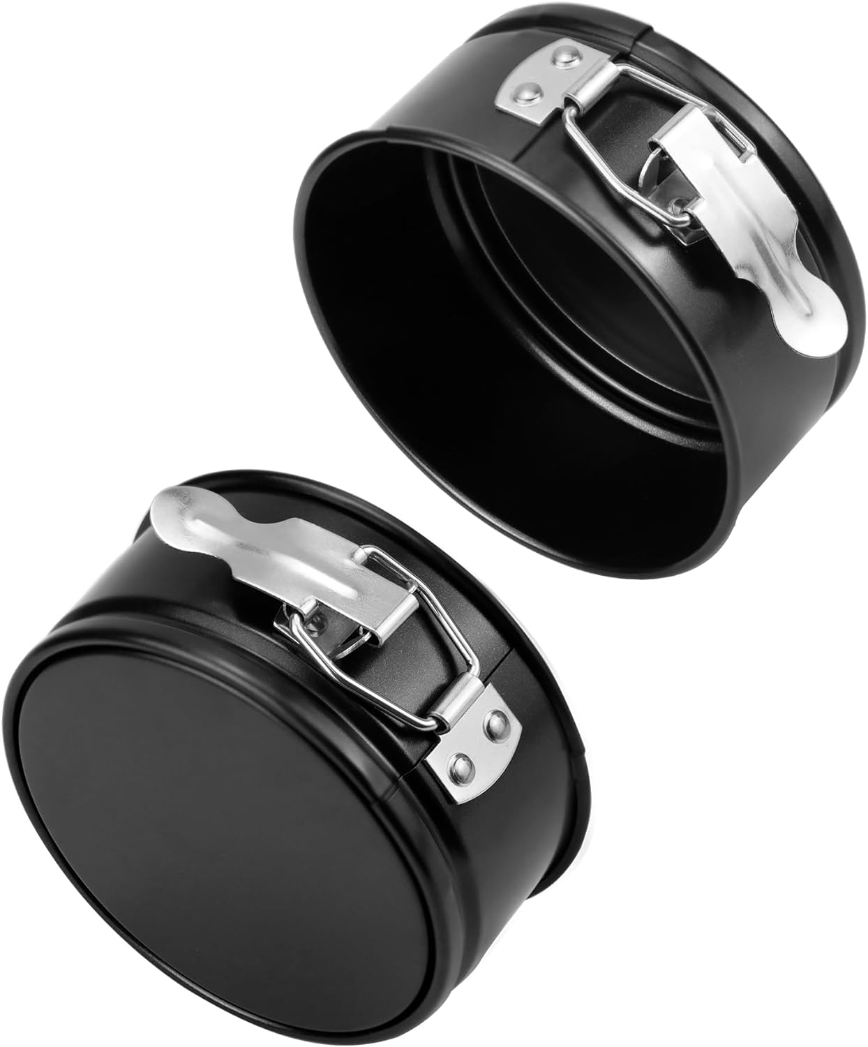 4 Inch Springform Pan Set, Nonstick, Leakproof Mini Cheesecake Pans with Removable Bottom, Carbon and Stainless Steel Construction, 8 Pcs - Image 4