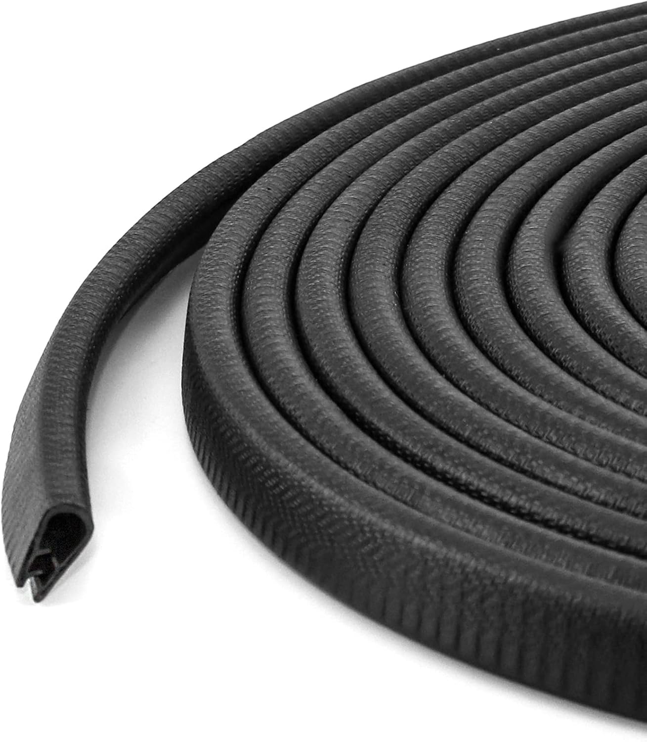 Seal Strip, 40 Feet Edge Trim, EDPM Rubber Seal Trim for Cars, Boats, Trucks, RVs, Fits Edge 1/16