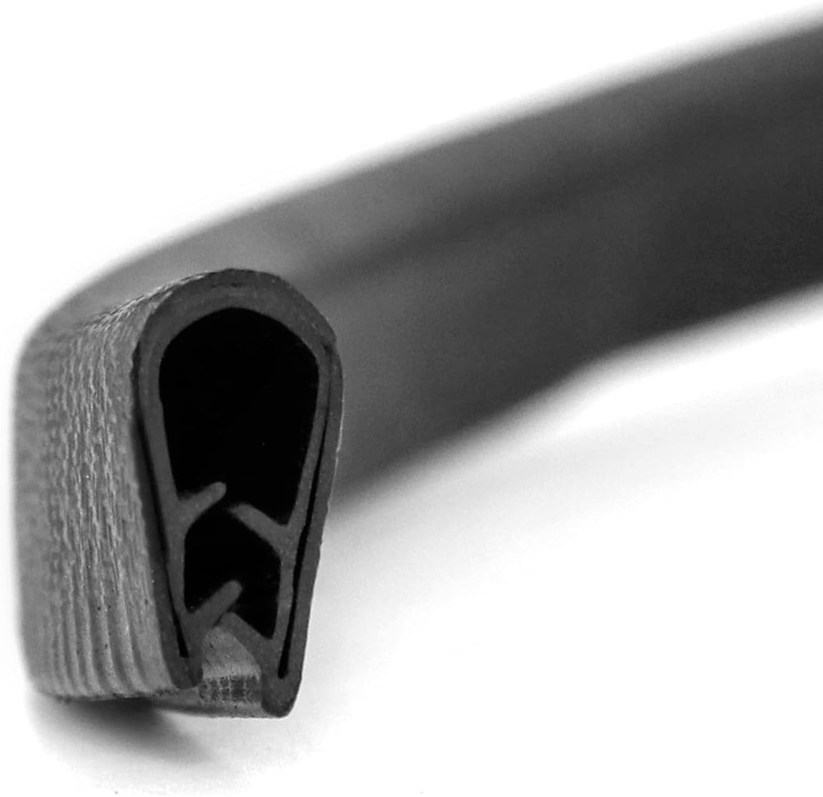 Seal Strip, 40 Feet Edge Trim, EDPM Rubber Seal Trim for Cars, Boats, Trucks, RVs, Fits Edge 1/16