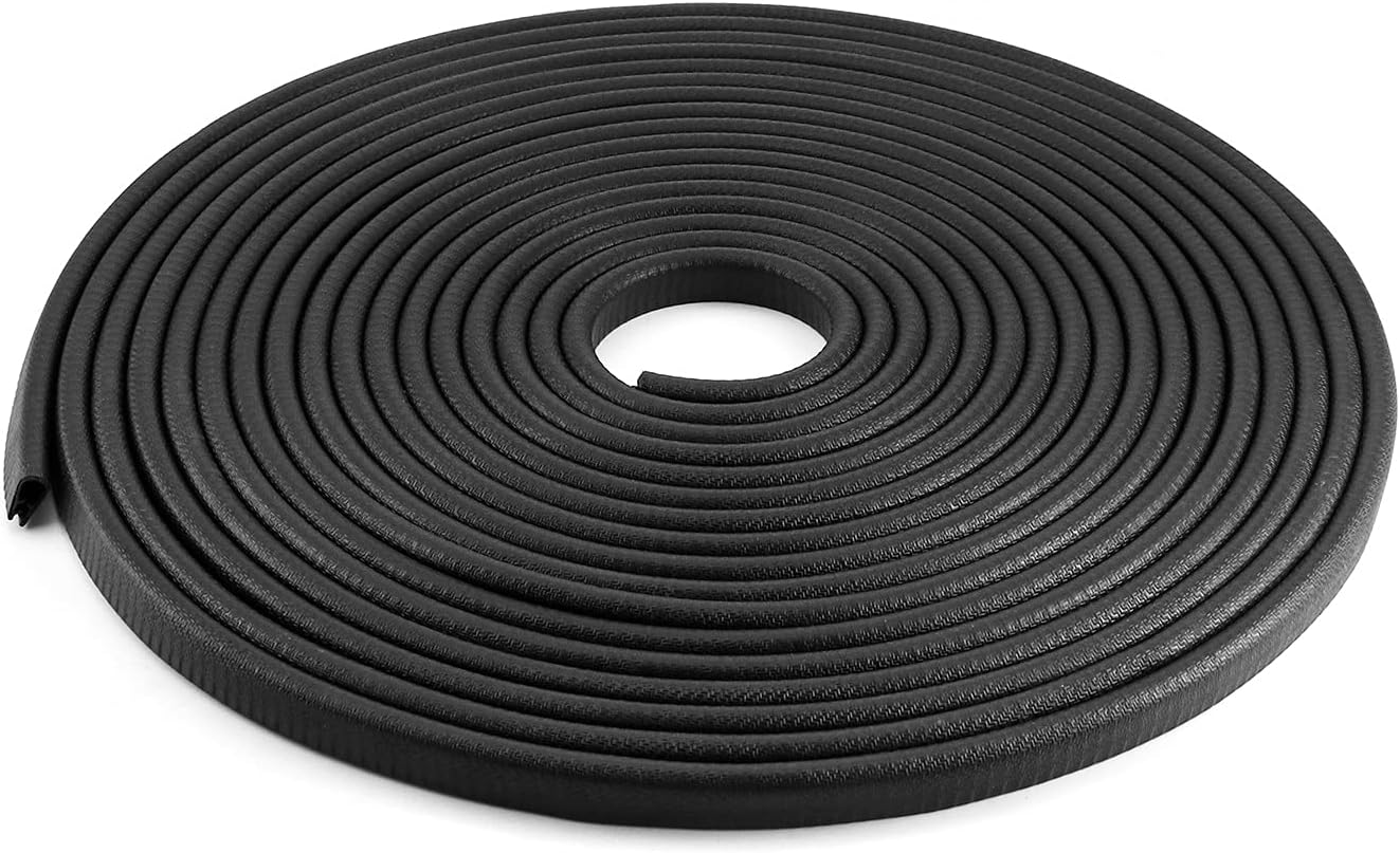 Seal Strip, 40 Feet Edge Trim, EDPM Rubber Seal Trim for Cars, Boats, Trucks, RVs, Fits Edge 1/16