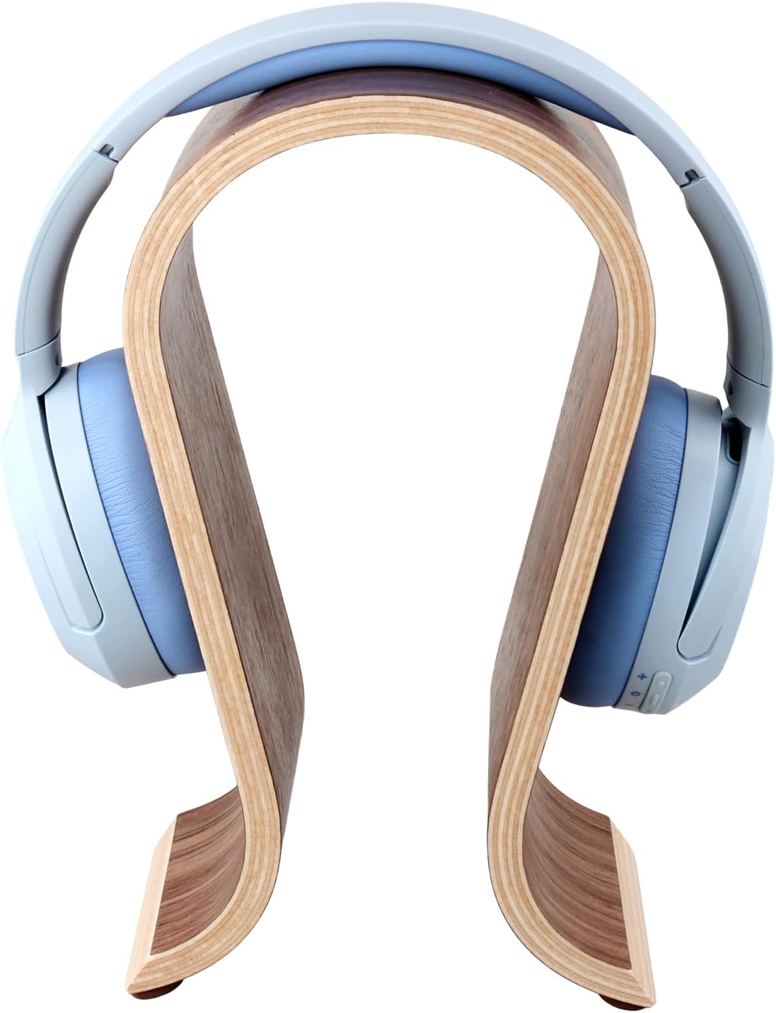 Wood Headphone Stand - Headset Holder, Arch Bridge Design - Universal Compatibility, Ear Headphones Hanger Holder, Stylish Desk Headset Holder for Headphones, Cables, Game Pads, QS32269 - Image 2
