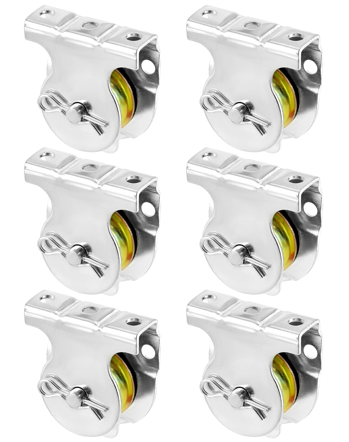 Wall Mount Pulleys, 6 Pcs 1-1/2