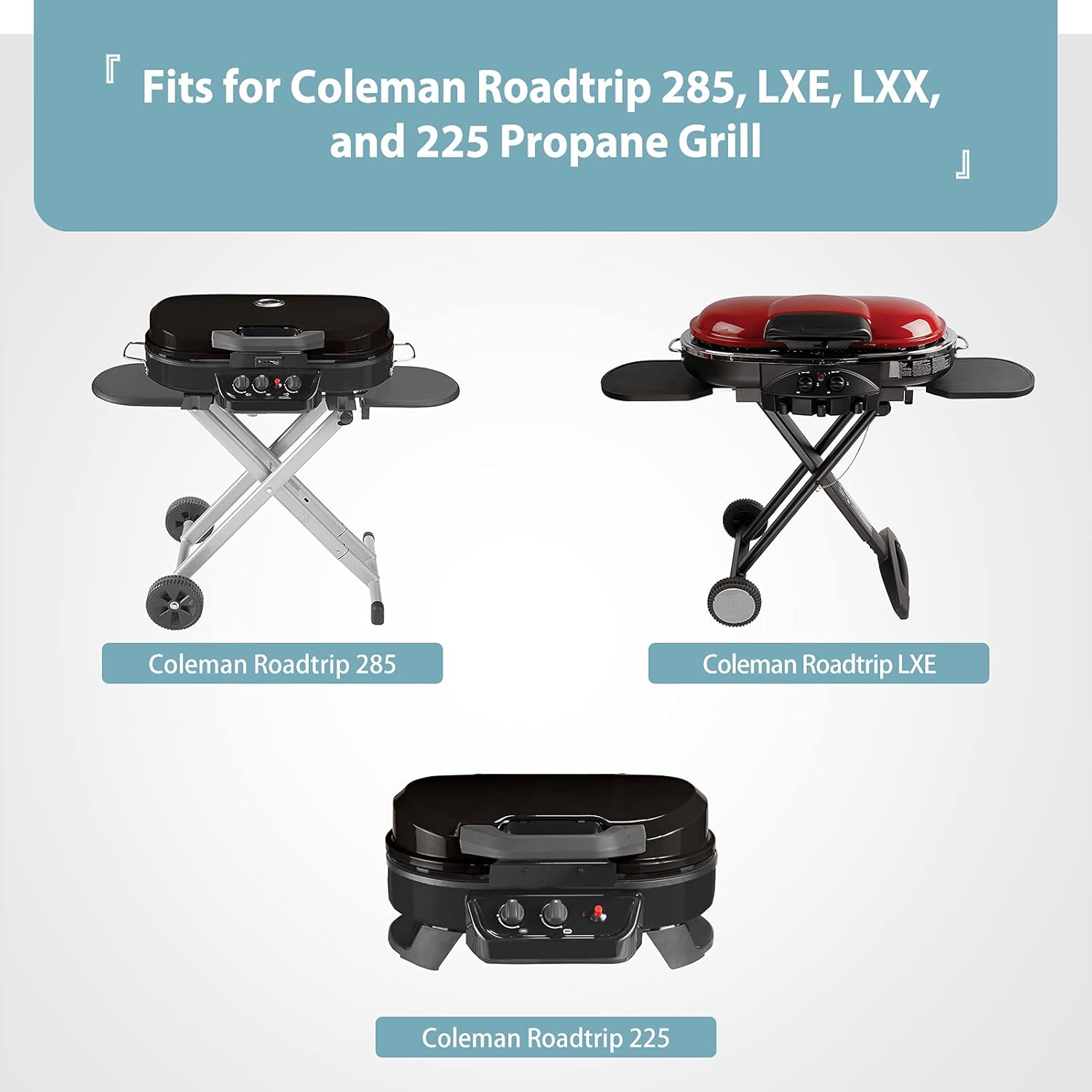Portable Grill Cover for Coleman Roadtrip 285, LXE, LXX, and 225 Propane Grill, Waterproof PU Coating, Upgraded Material - Image 2