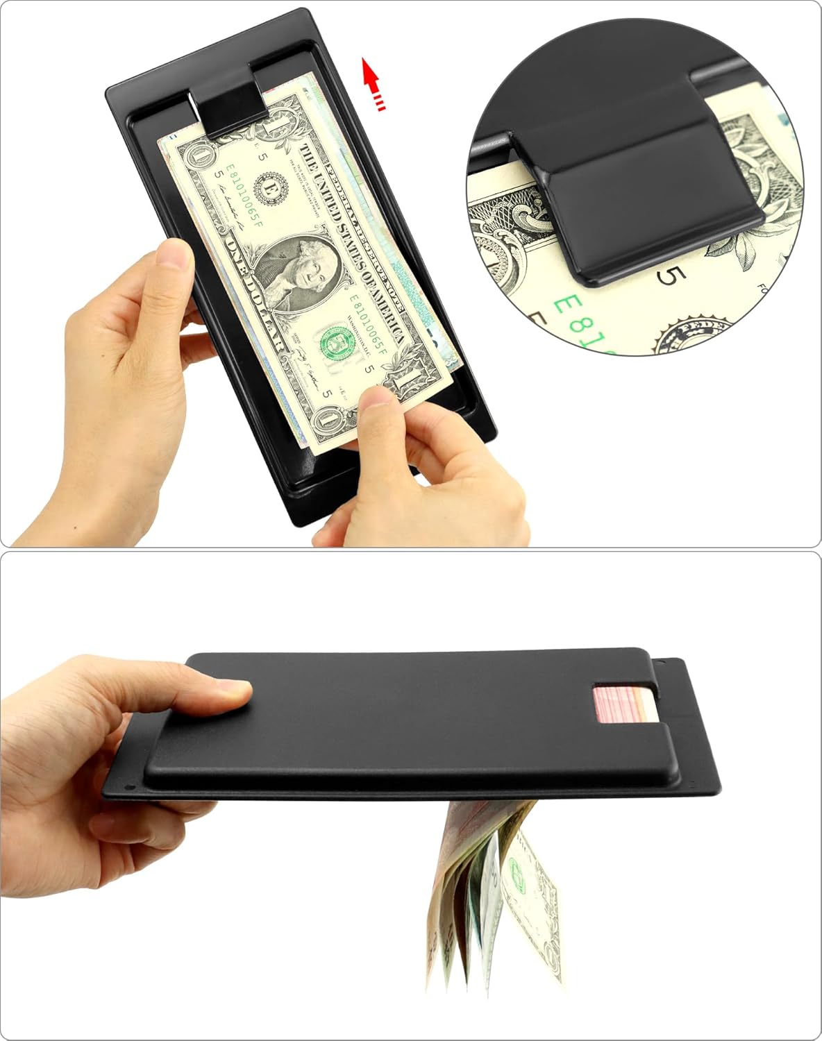 Black Check Holders, 36 Pcs Check Presenters Trays, Check Tip Holder for Receipts, Cash, Credit Cards, Used in Restaurants, Cafes, Bars, Hotels and Dining - Image 2