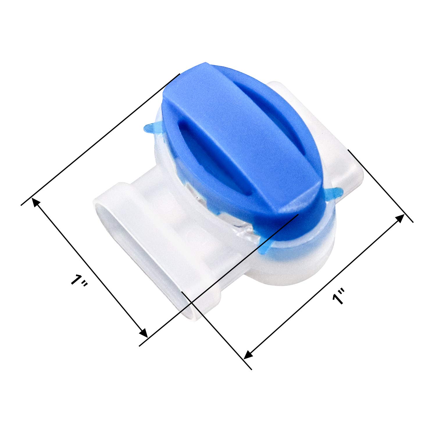 50 Pack 3 Wire Connectors Electrical IDC 314-BOX Pigtail Connectors for 22-14 AWG Cables - Image 2