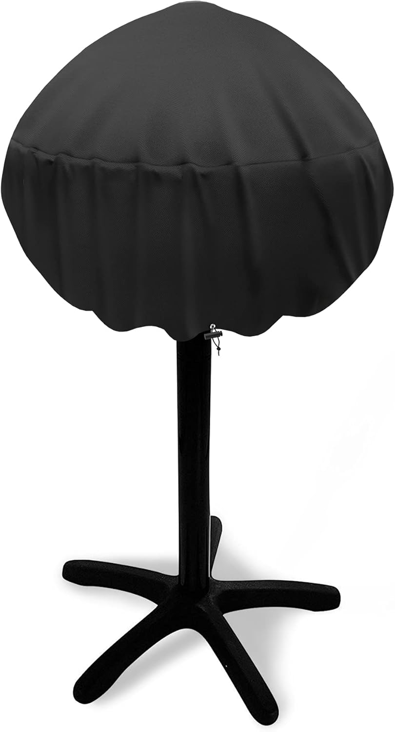 Waterproof Small Round Grill Cover - Fits George Foreman, Techwood, Cuisinart, Homewell Electric Grills, Weber Jumbo Joe Charcoal Grill and More - 19.2