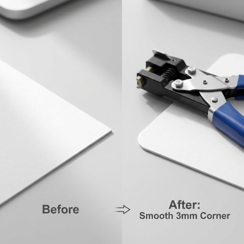 Corner Rounder Cutter R3 (3mm Radius), Smooth Edge Trimmer for PVC Cards, Photos & Paper Projects - Image 6