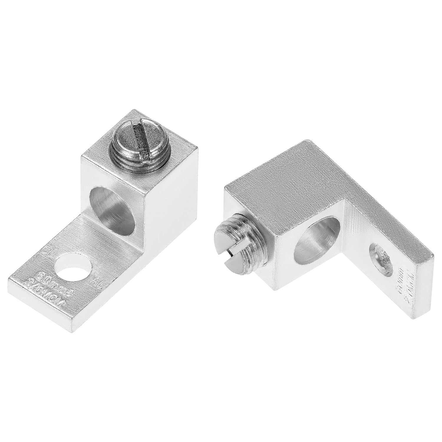 Aluminum Alloy Mechanical Lugs, 25Pcs High-Strength Terminal Mechanical Lug, Screw Size 5/16-24, Compatible with 14 AWG - 2/0 AWG Conductors - Image 2