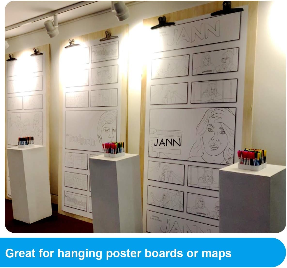 Large Bull Clips Black, 14 Pcs XL Steel Binder Paper Clips Clamps for Office, Drawing Board, Food Bags (Square) - Image 5