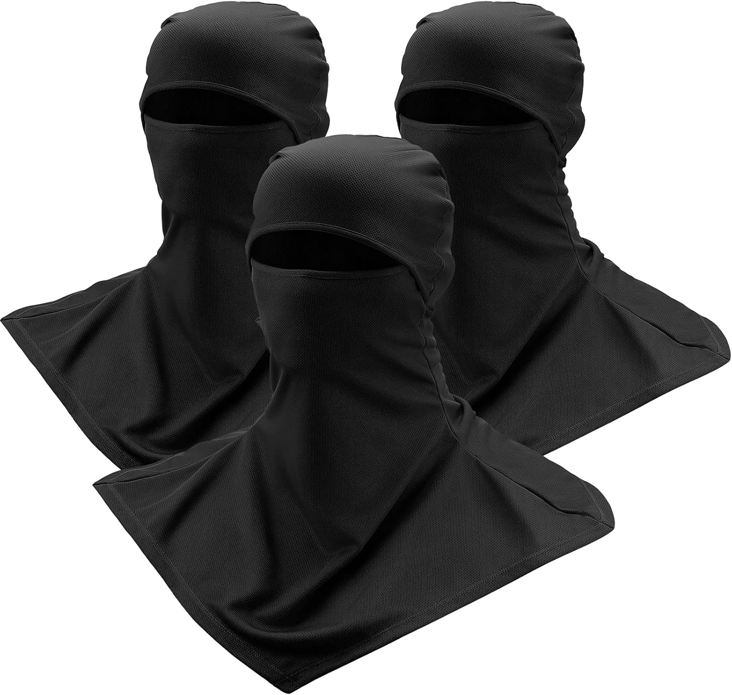 3 Piece Balaclava Face Cover Sun Protection Neck Cover Summer Balaclava Motorcycle Face Mask for Men Women - Image 1