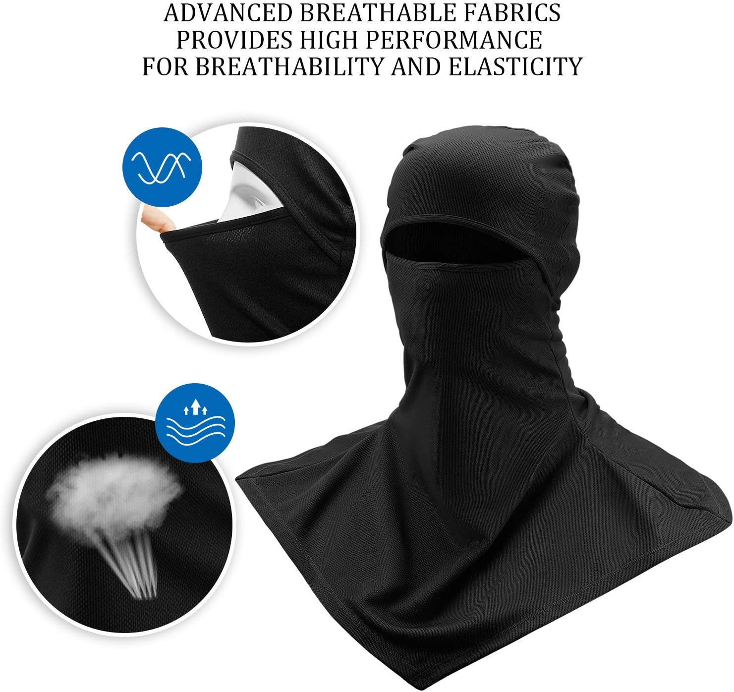 3 Piece Balaclava Face Cover Sun Protection Neck Cover Summer Balaclava Motorcycle Face Mask for Men Women - Image 8