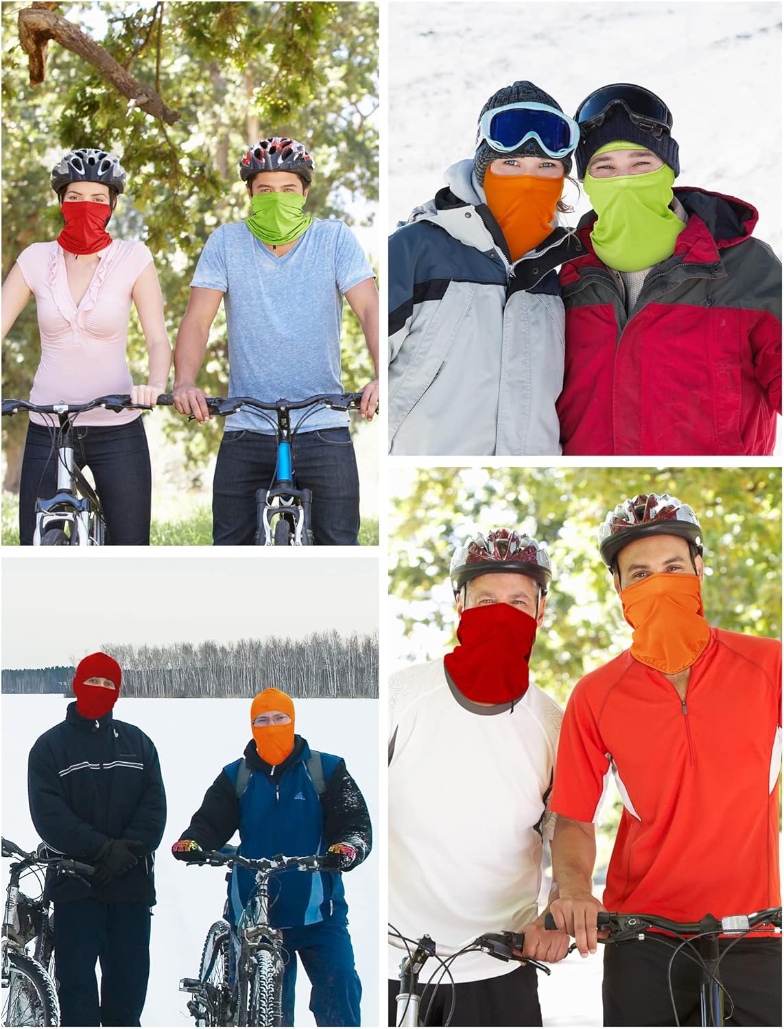 9 Pcs Ski Mask for Men Full Face Cover UV Sun Protection Cooling Balaclava Neck Gaiter Clothing Scarf Bandana - Image 5