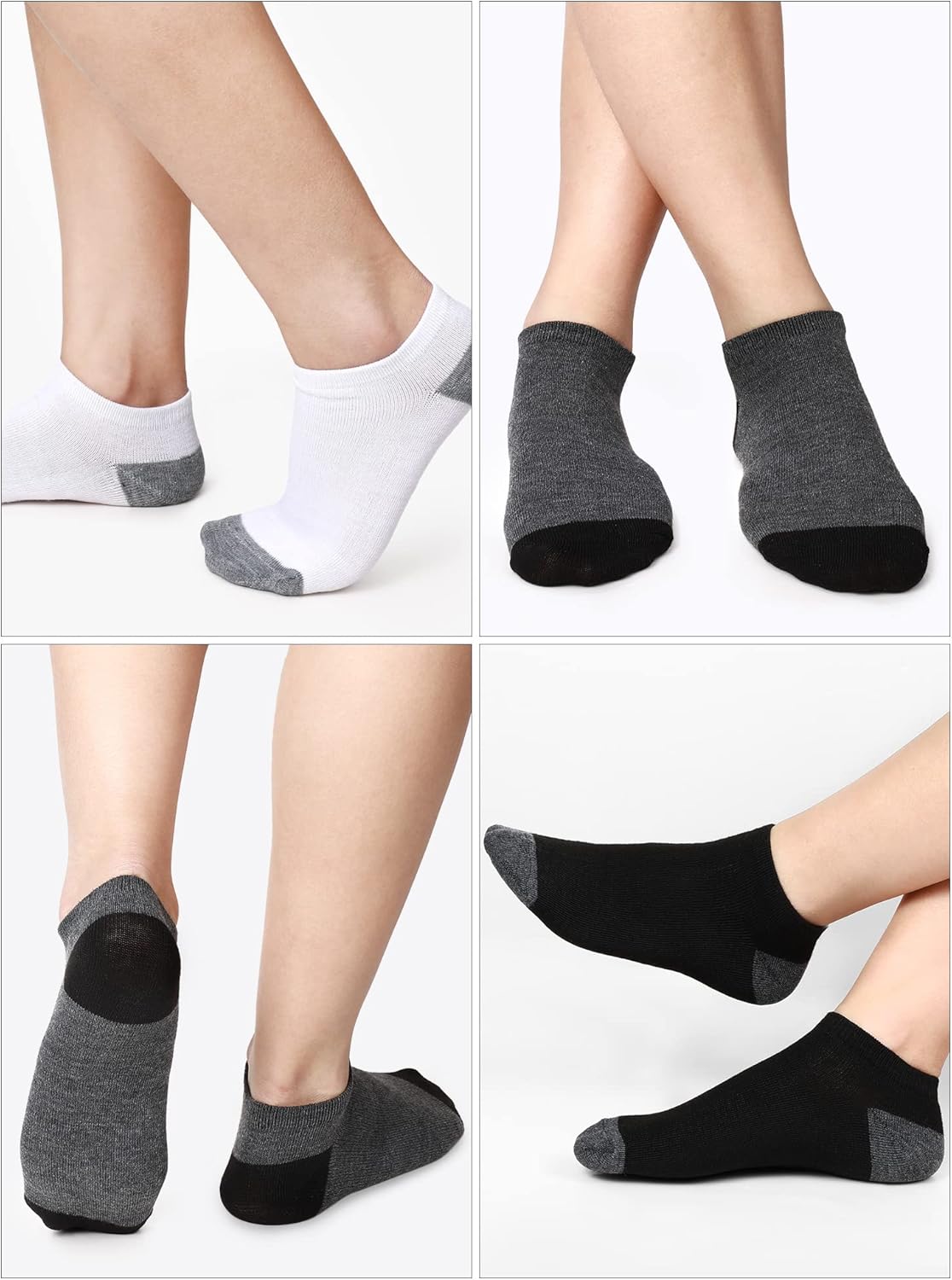 150 Pairs Men's Cushion Ankle Socks Breathable Casual Comfort Men Low Cut Sock for Sports Outdoor Running - Image 2