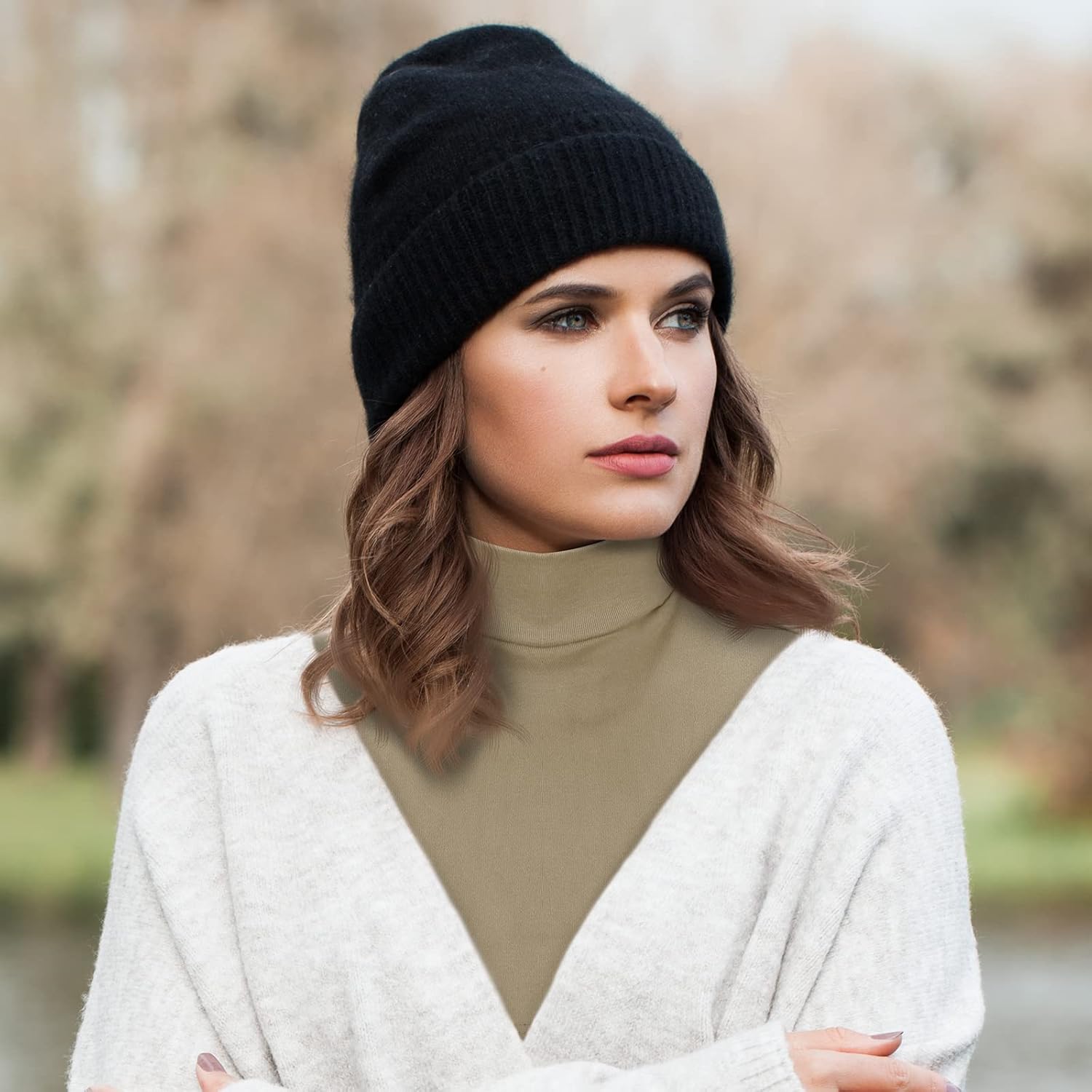 Fake Turtleneck Dickey Collars Women Half Top Mock Collar Neck Wear in Sweater Hoodie High Neck Mock Collar - Image 5