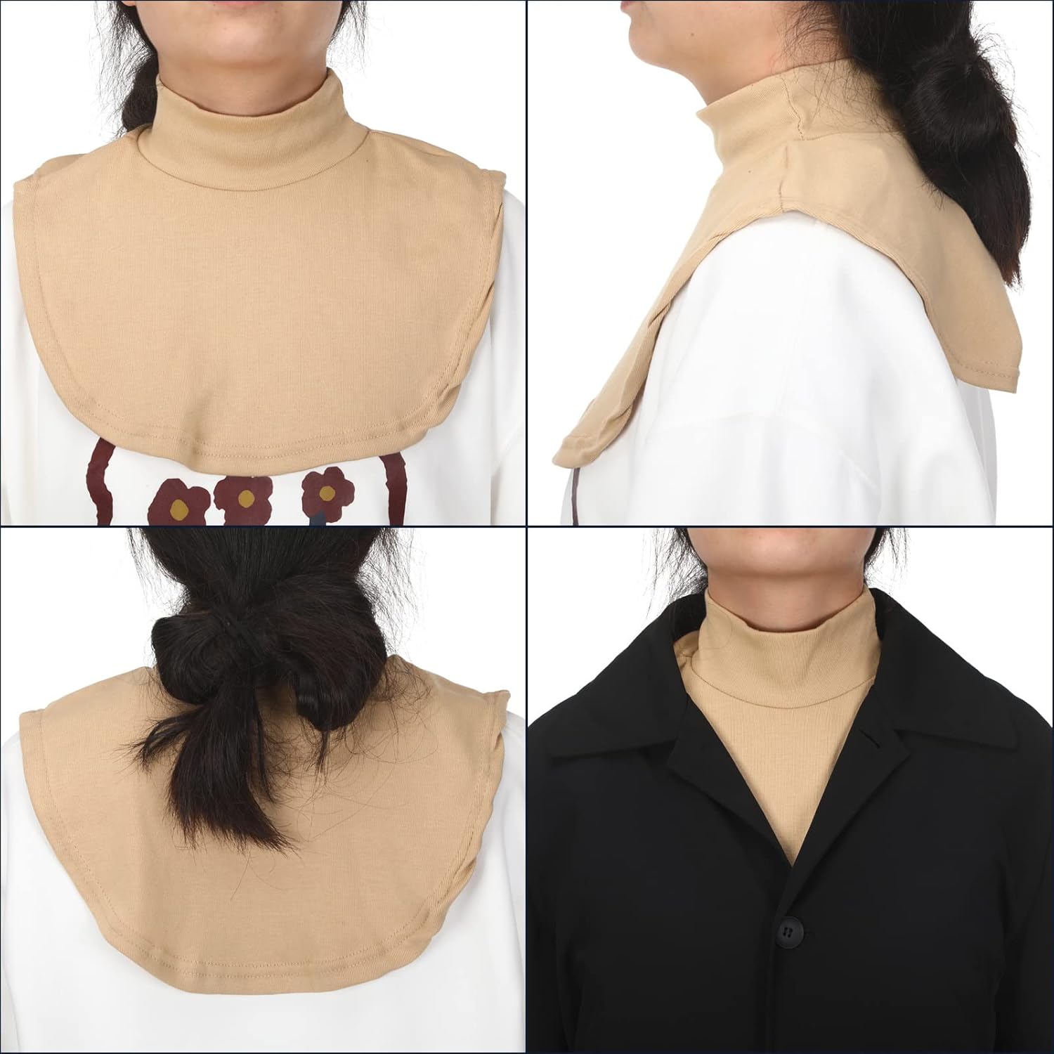 Fake Turtleneck Dickey Collars Women Half Top Mock Collar Neck Wear in Sweater Hoodie High Neck Mock Collar - Image 7