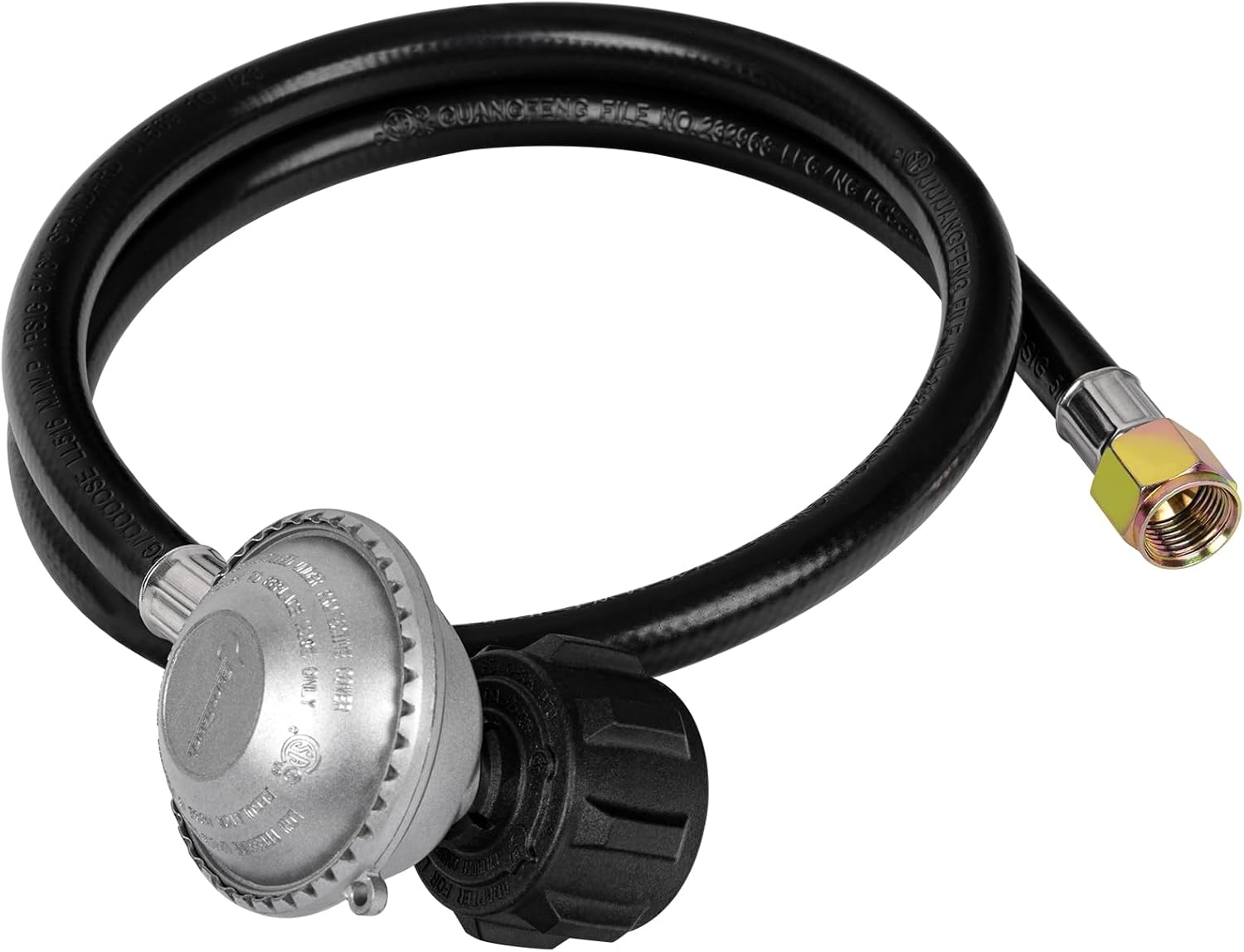 3FT Gas Grill Regulator and Hose, Propane Regulator Replacement Part for Camp Chef Griddle & Stove and Blackstone Griddle, with 3/8