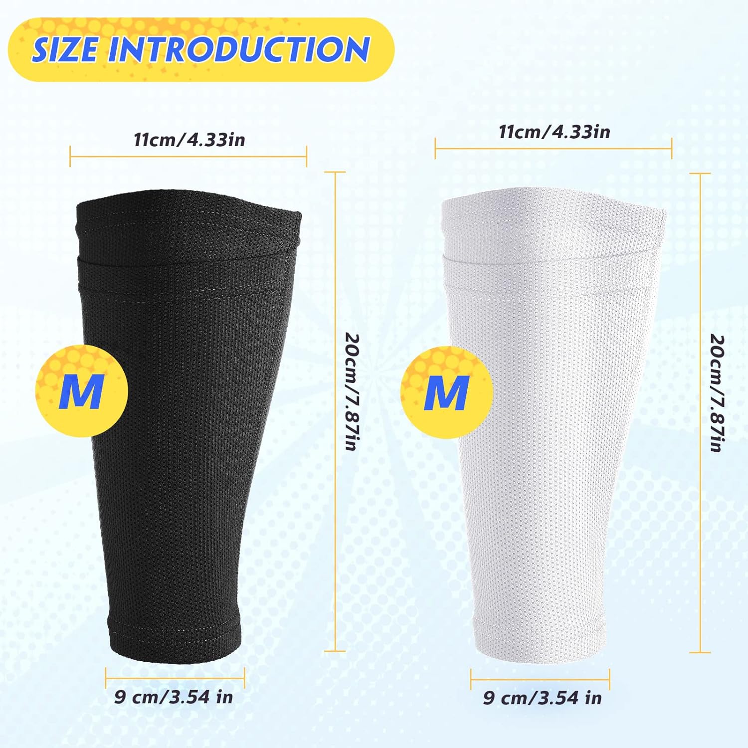 Soccer Shin Guards Sleeves 4 Pairs Flexible Soccer Shin Guard Leg Performance Support Polyester Soccer Shin Guard Sleeve Holder with Pocket for Soccer Sport - Image 2
