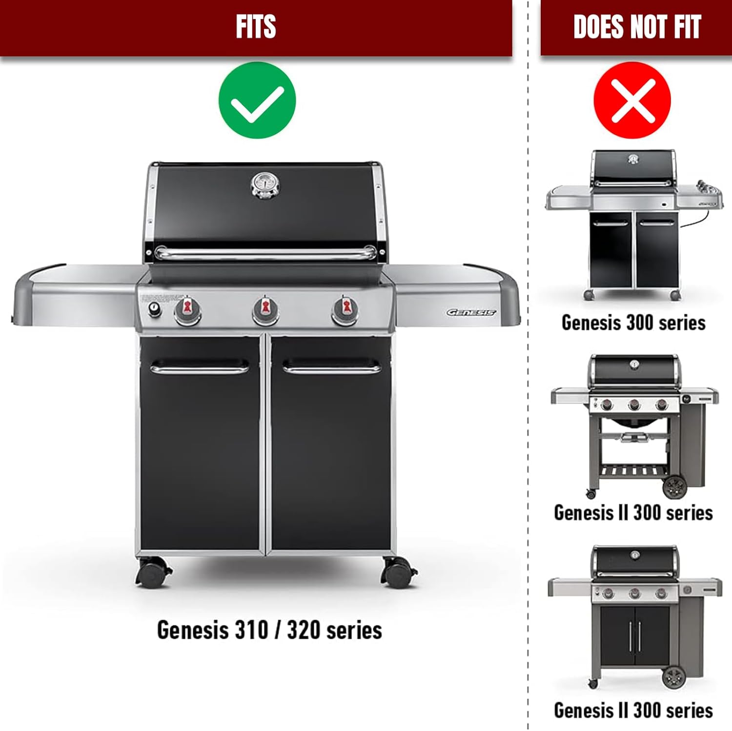 7628 Grill Igniter Kit (1836-13) for Weber Genesis 310 & 320 Gas Grills with Front Control (2011-2016) - Image 2