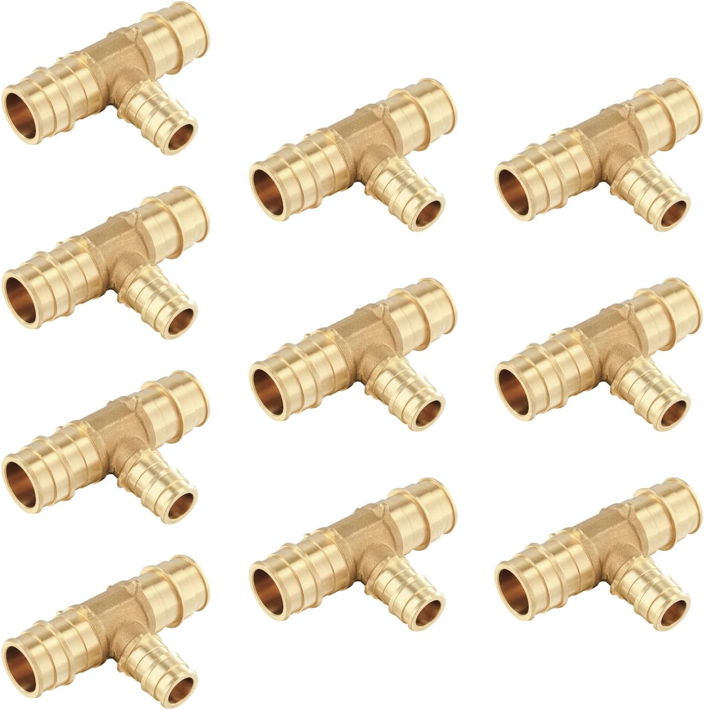 (Pack of 10)  Pex A Full Flow Expansion Brass Fittings 3/4