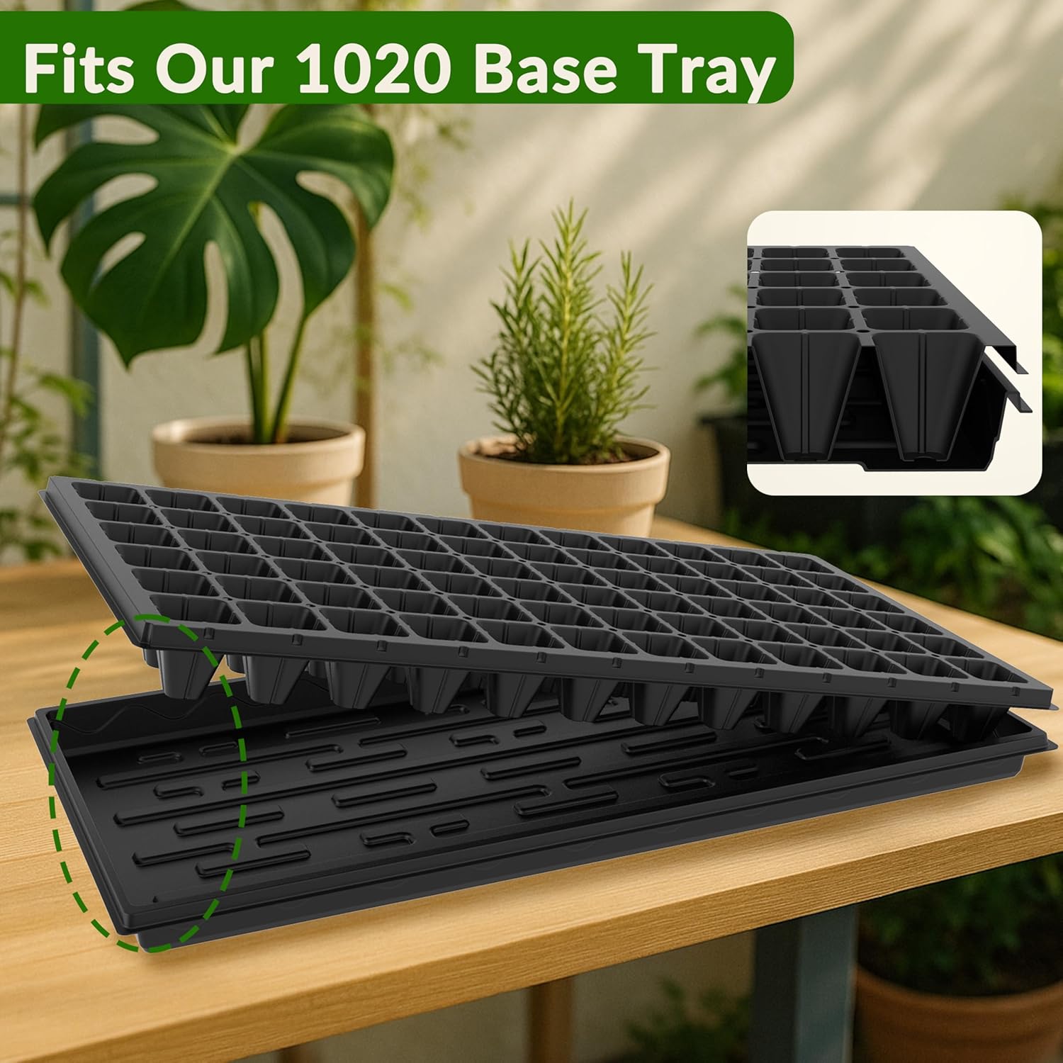 10 Pack 72 Cell Seed Starter Trays, 1.75