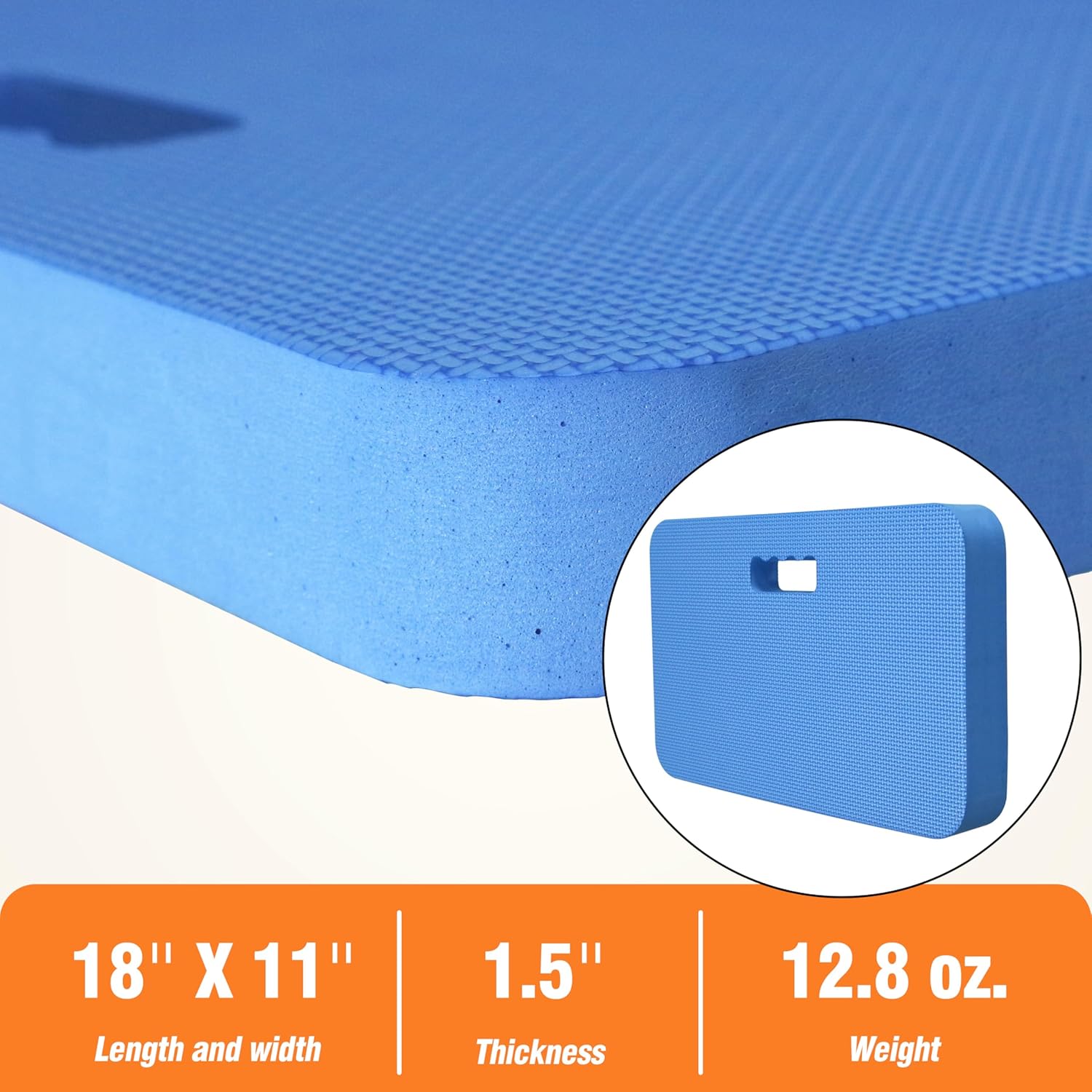 3-Pack Garden Kneeling Pad - For Gardening, Baby Bath, Yoga, Pilates, Exercise, Blue - Image 2