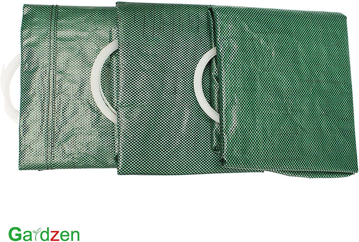 3-Pack 32 Gallon Yard Waste Bags, Reusable Heavy Duty Collapsible Garden Leaf Bags with Plastic Ring, Stand-Up Yard Waste Bin for Leaves, Lawn Debris & Grass Clippings - Image 5