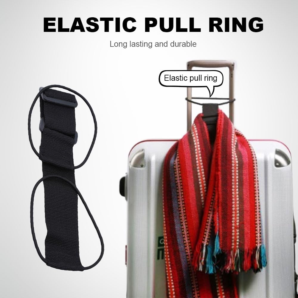 Multi Use Strong Adjustable Luggage Connector Straps, 2026 New Suitcases Rainbow Travel Straps Waterproof, Upgrade Wear-Resistant Luggage Connector Straps Secure Stacking (Black+Multicolor) - Image 6