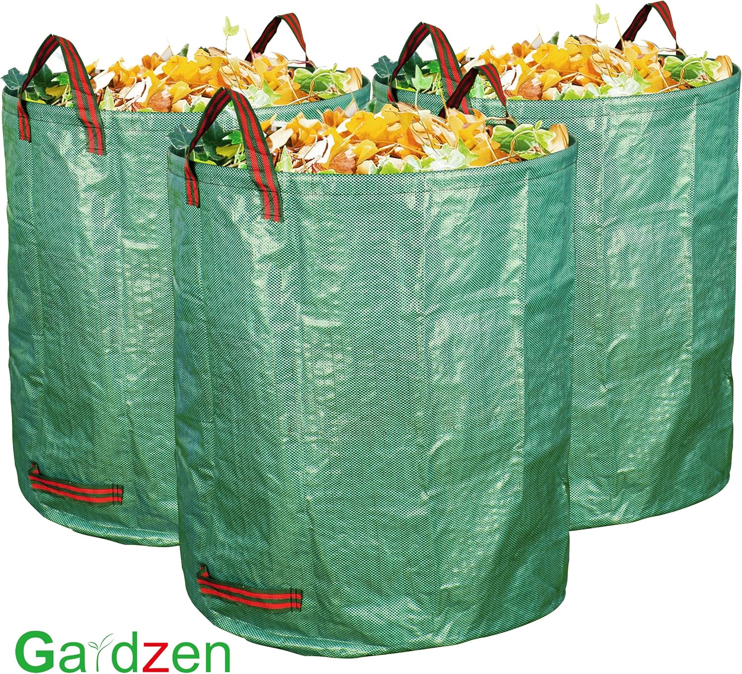 6-Pack 72 Gallon Yard Waste Bags, Reusable Heavy Duty Collapsible Garden Leaf Bags with Plastic Ring, Stand-Up Yard Waste Bin for Leaves, Lawn Debris & Grass Clippings - Image 6