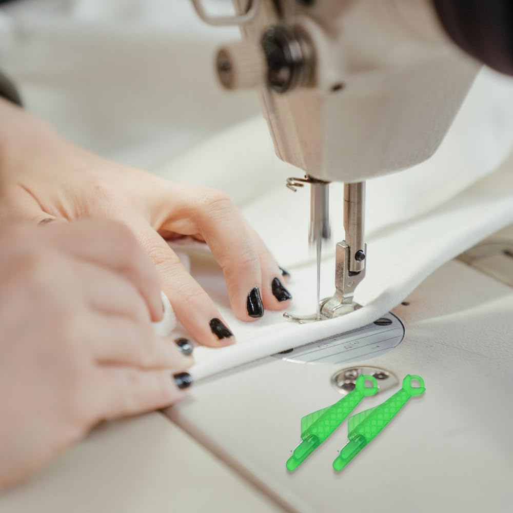 Fish Mouth Sewing Machine Needle Threader, 2024 Upgrade Quick Sewing Machine Loop Easy Selfthread Needle Threaders Tool, Automatic Sewing Needle Threader Simple Needle Threader (Green*5) - Image 3