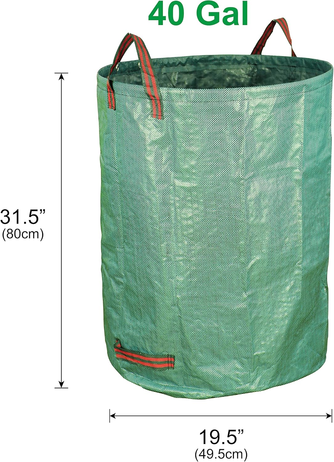 3-Pack 40 Gallon Yard Waste Bags - Reuseable Heavy Duty Gardening Bags, Lawn Pool Garden Leaf Waste Bag - Image 2