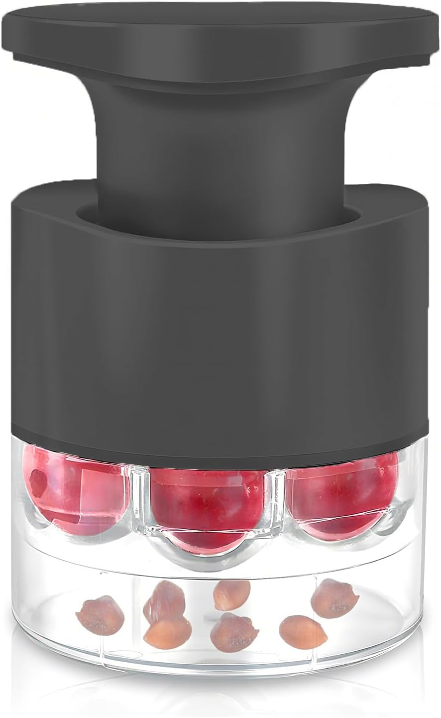 Cherry Pitter, 2025 New Quickly Multiple Cherries Seed Remover Cherry Pitter Multiple, Upgrade Multi-Function Cherry Pitters Core Remover 7-Hole Cherrys Pitters Tool (1, Black) - Image 1