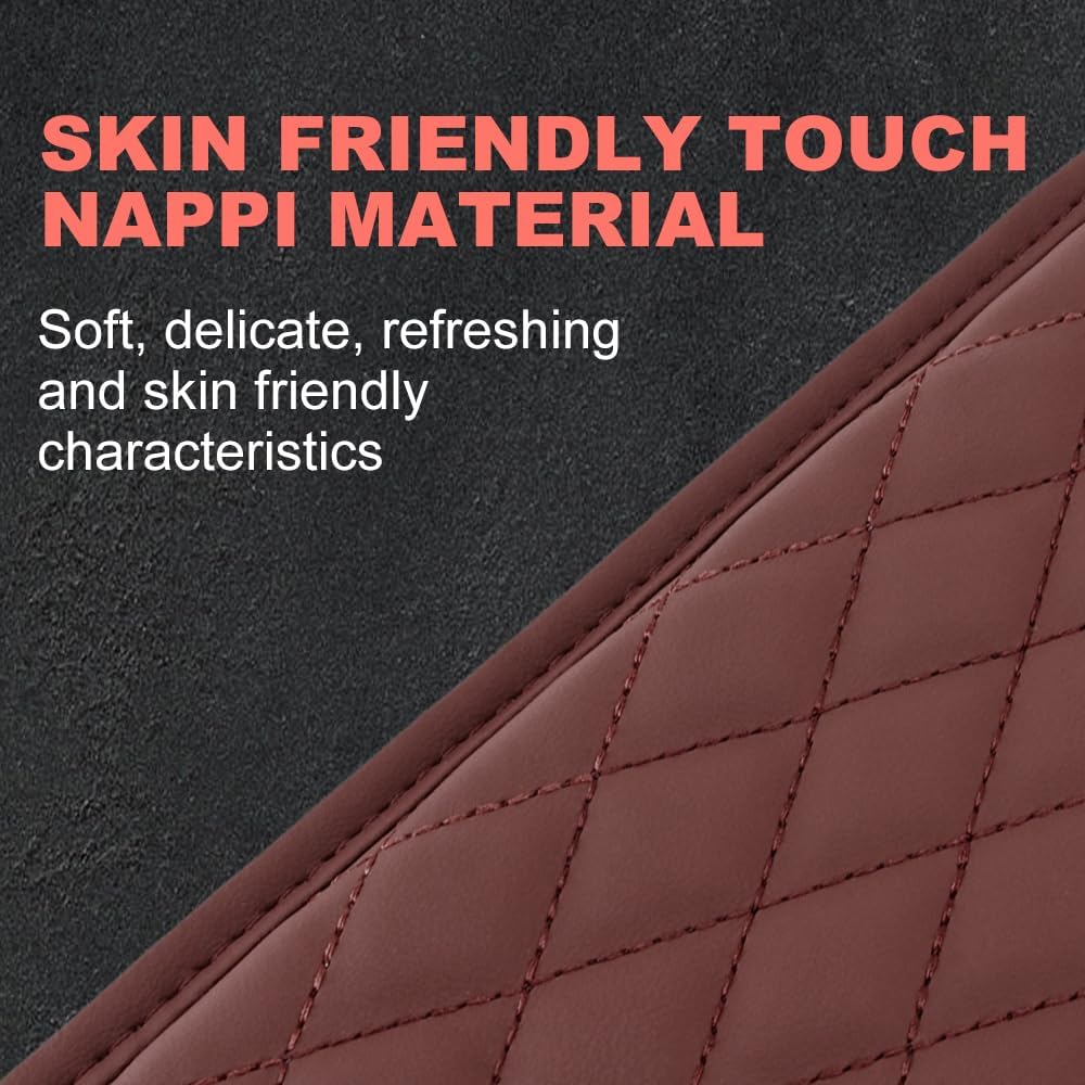 Memory Cotton Leather Car Armrest Box Pad, 2025 New Universal Style Memory Cotton Car Armrest Box Pad, Upgrade Vehicle Seat Box Cushion Protector for SUV Truck (Black) - Image 3