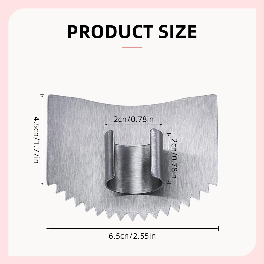 Stainless Steel Cutting Finger Guard, 2025 New Stainless Steel Finger Protector for Cutting, Upgrade Multipack Slicing Tool Finger Protector for Kitchen Protector Avoid Hurting (2) - Image 2