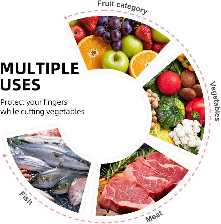 Stainless Steel Cutting Finger Guard, 2025 New Stainless Steel Finger Protector for Cutting, Upgrade Multipack Slicing Tool Finger Protector for Kitchen Protector Avoid Hurting (2) - Image 3