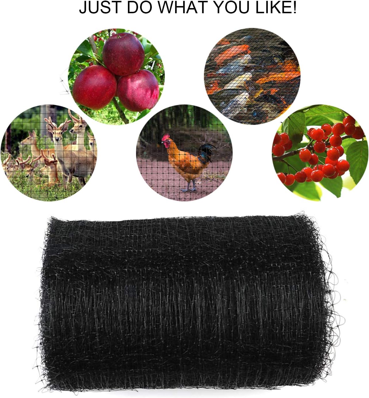 Deer Fence Netting, 7 x 100 Feet Anti Bird Deer Protection Net Reusable Protective Garden Netting for Plants Fruit Trees Vegetables Against Birds and Other Animals - Image 6