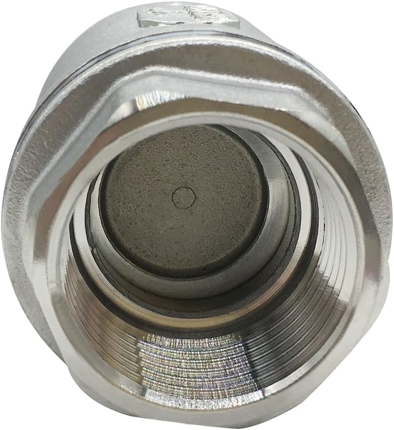 Stainless 1 NPT Threaded Check Valve Non Return One Way Horizontal Vertical Inline Water Spring Check Valve for Well, Pump, Tank, Backflow Prevention - Image 7