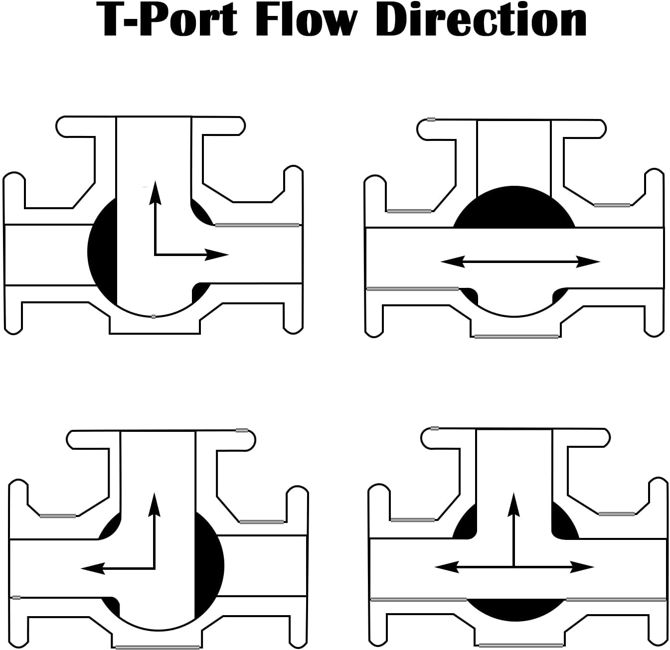 3 Way Shut Off Ball Valve with 3/8