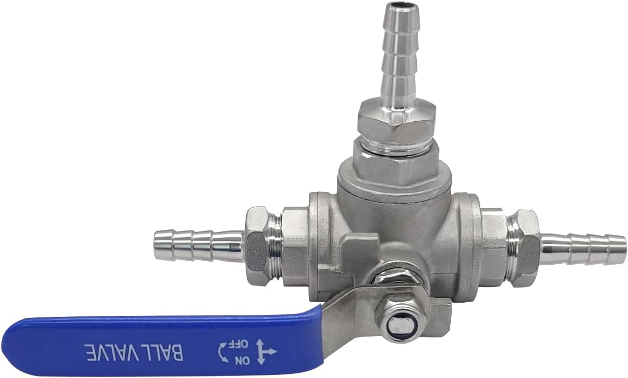 3 Way Shut Off Ball Valve with 3/8